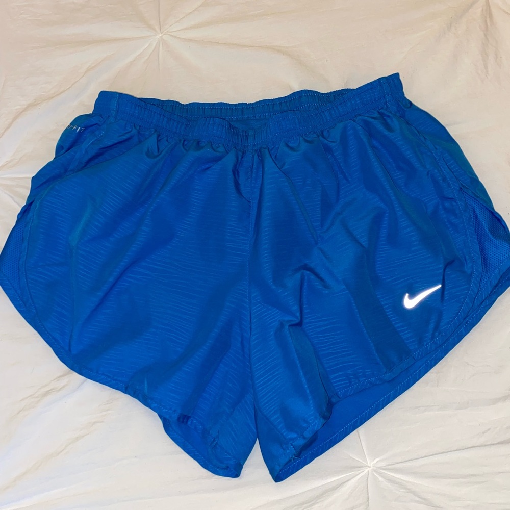 blue nike running shorts